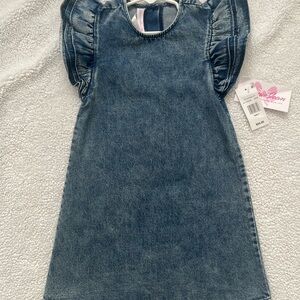 Bonnie Jean Blue Sheath Dress Sleeveless Casual
